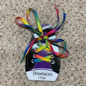 Rainbow shoe laces - 1 pair